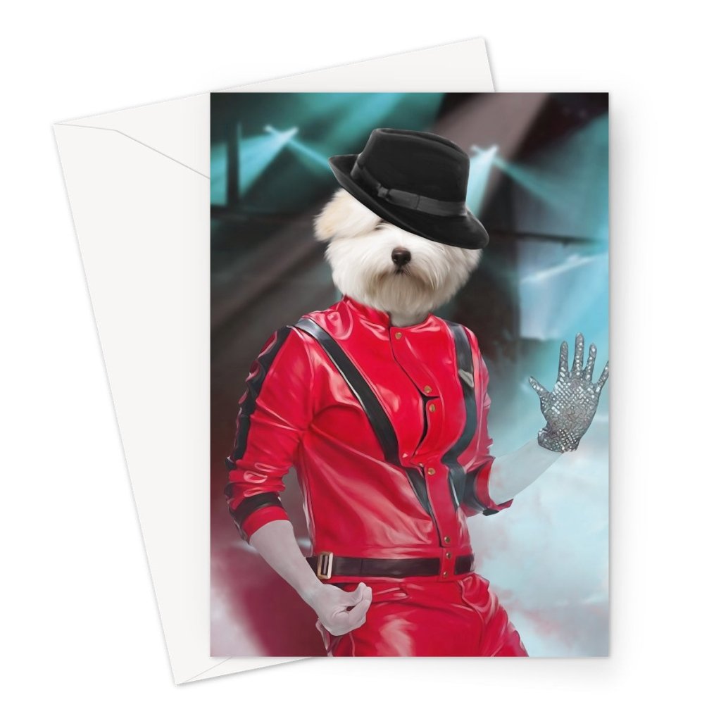 Pet Portraits | The Michael Jackson: Custom Pet Greeting Card | Paw & Glory