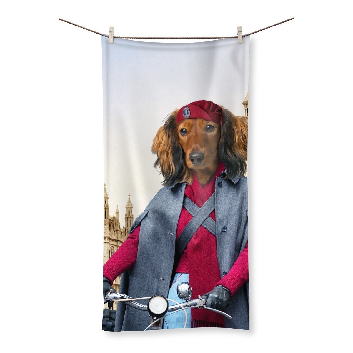 The Midwife (Call The Midwife Inspired): Custom Pet Towel - Paw & Glory - Dog Portraits - Pet Portraits