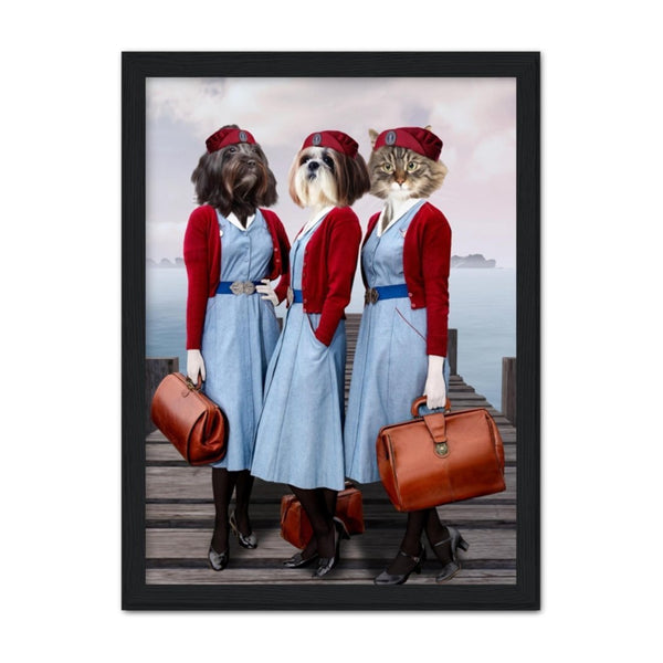 Vintage Midwives Custom Pet Portrait | Paw & Glory