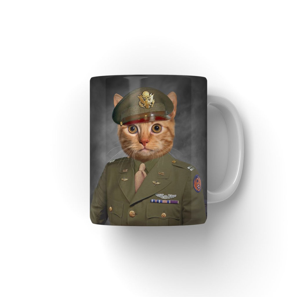 Pet Portraits | The Military Officer: Custom Pet Coffee Mug | Paw & Glory