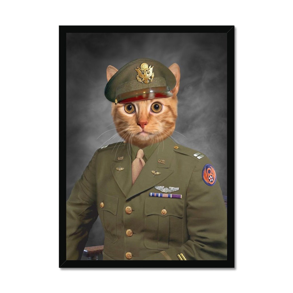 Pet Portraits | The Military Officer: Custom Pet Portrait | Paw & Glory