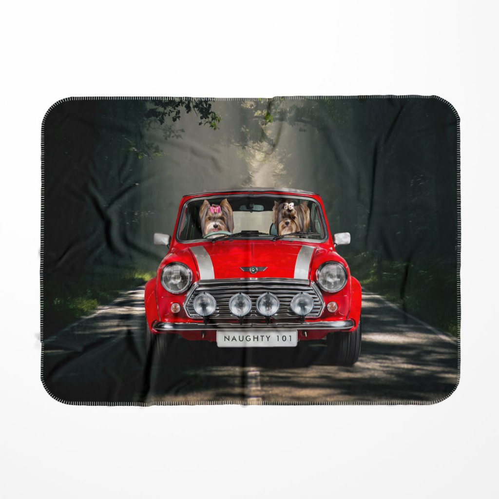 The Mini Touring: Custom Pet Blanket - Paw & Glory - Dog Portraits - Pet Portraits