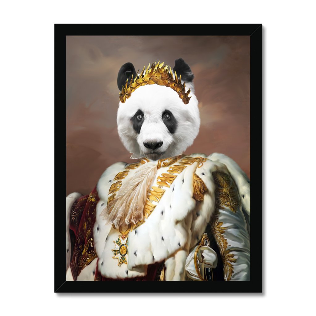 Pet Portraits | The Monarch: Animal Art Framed Portrait | Paw & Glory
