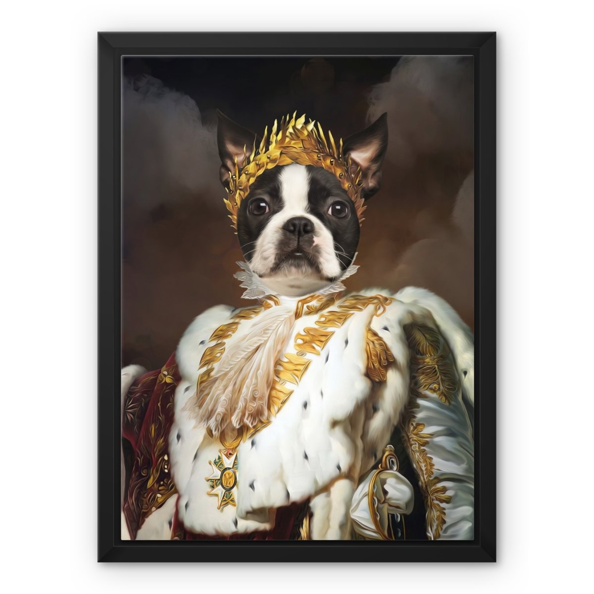 The Monarch: Custom Pet Canvas - Paw & Glory - Dog Portraits - Pet Portraits