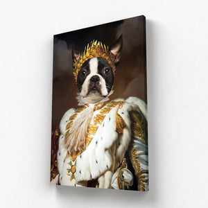 The Monarch: Custom Pet Canvas - Paw & Glory - Dog Portraits - Pet Portraits