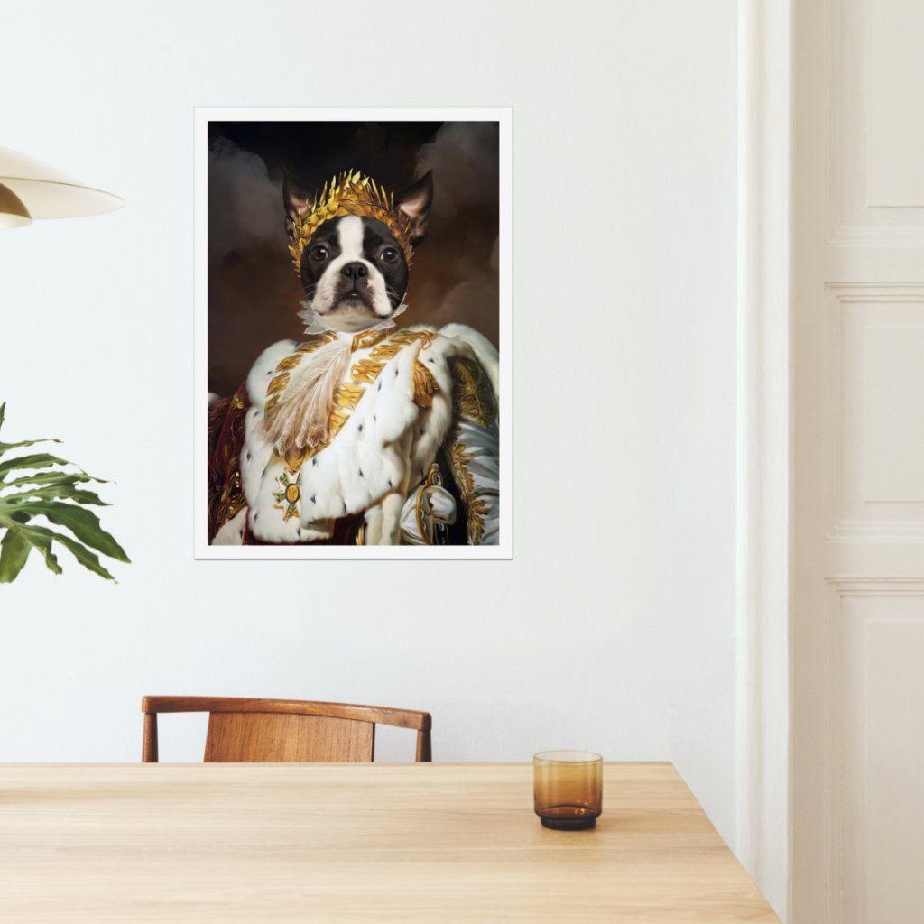 Pet Portraits | The Monarch: Custom Pet Poster | Paw & Glory