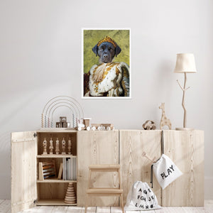 The Monarch: Custom Pet Poster - Paw & Glory - Dog Portraits - Pet Portraits