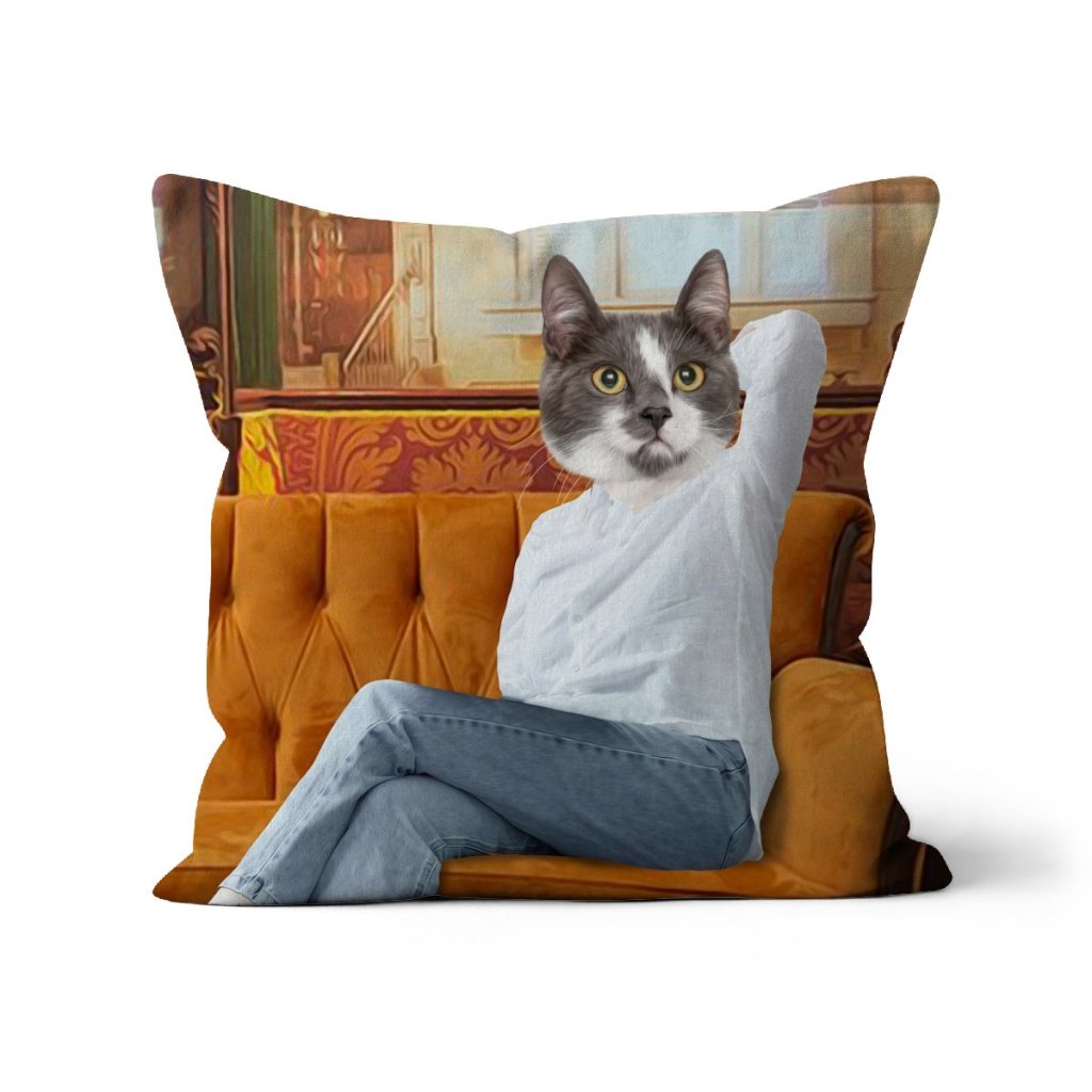Pet Portraits | The Monica (Friends Inspired): Custom Pet Pillow | Paw & Glory