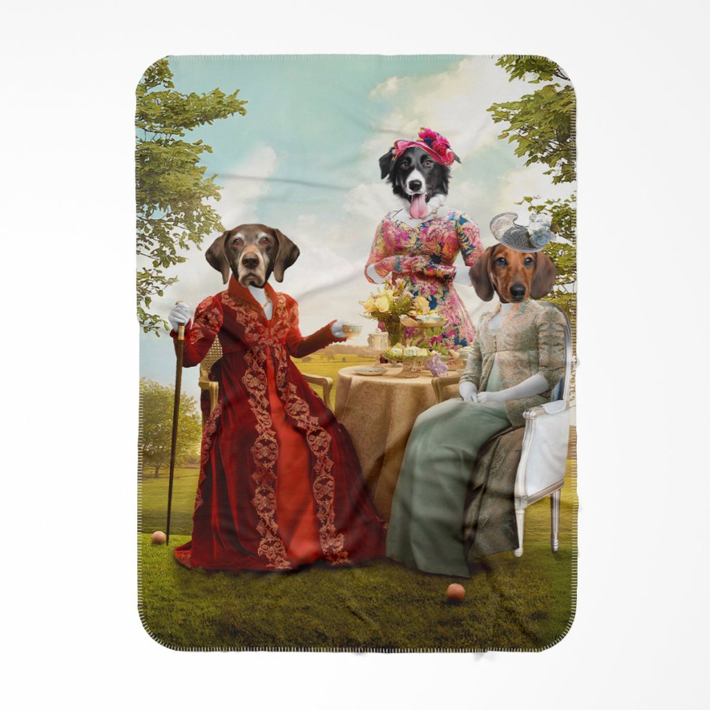The Mothers (Bridgerton Inspired): Custom Pet Blanket - Paw & Glory - Dog Portraits - Pet Portraits
