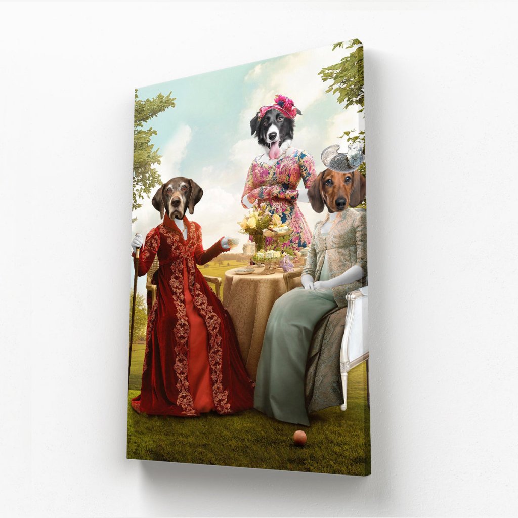 Pet Portraits | The Mothers (Bridgerton Inspired): Custom Pet Canvas | Paw & Glory