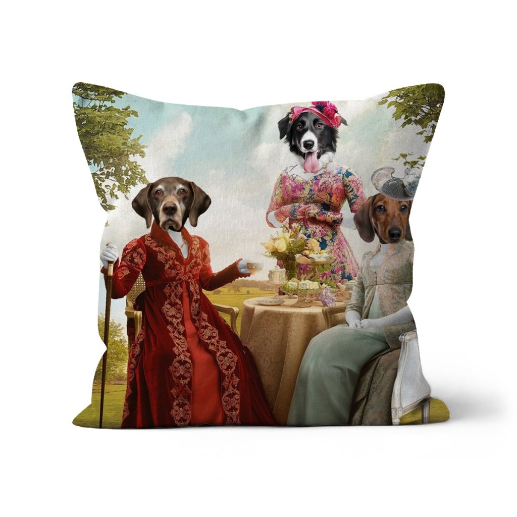 Pet Portraits | The Mothers (Bridgerton Inspired): Custom Pet Pillow | Paw & Glory
