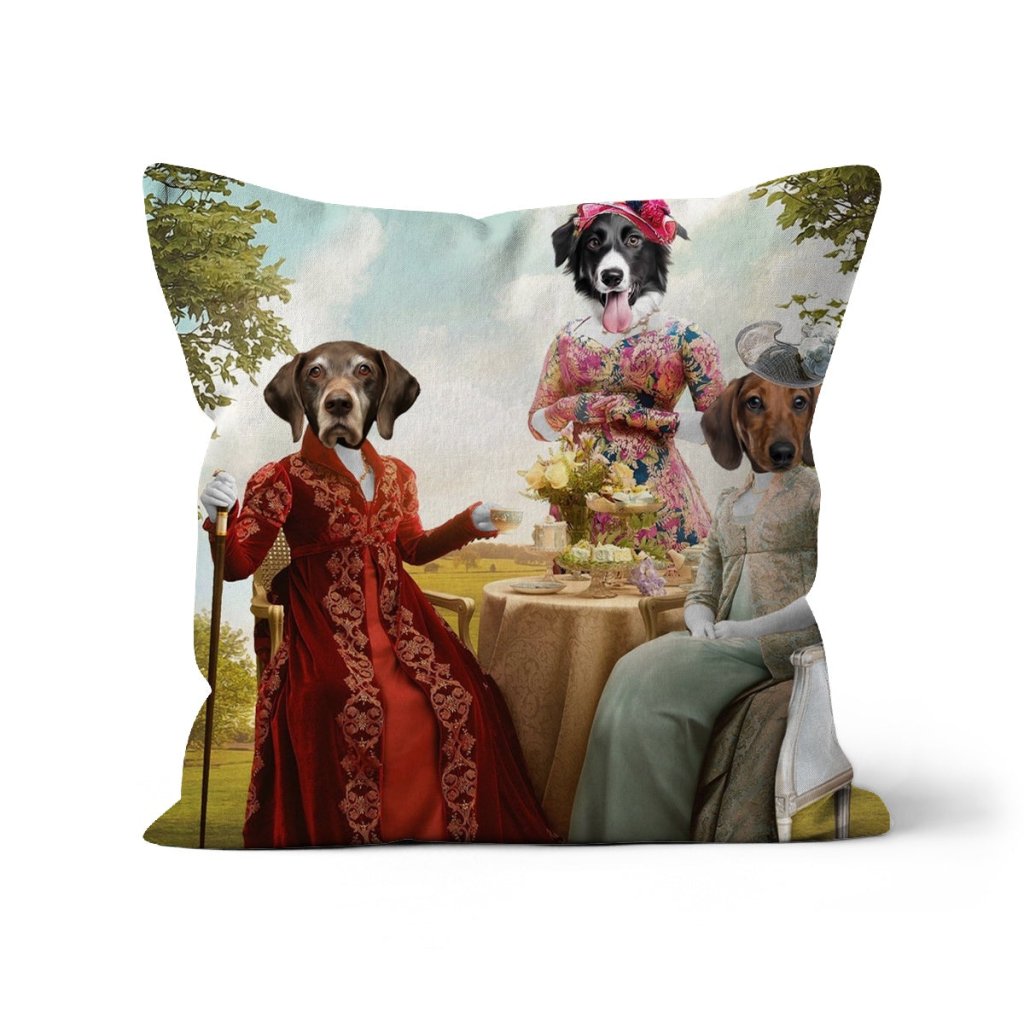 Pet Portraits | The Mothers (Bridgerton Inspired): Custom Pet Pillow | Paw & Glory