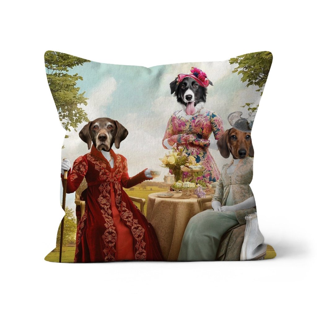 Pet Portraits | The Mothers (Bridgerton Inspired): Custom Pet Pillow | Paw & Glory