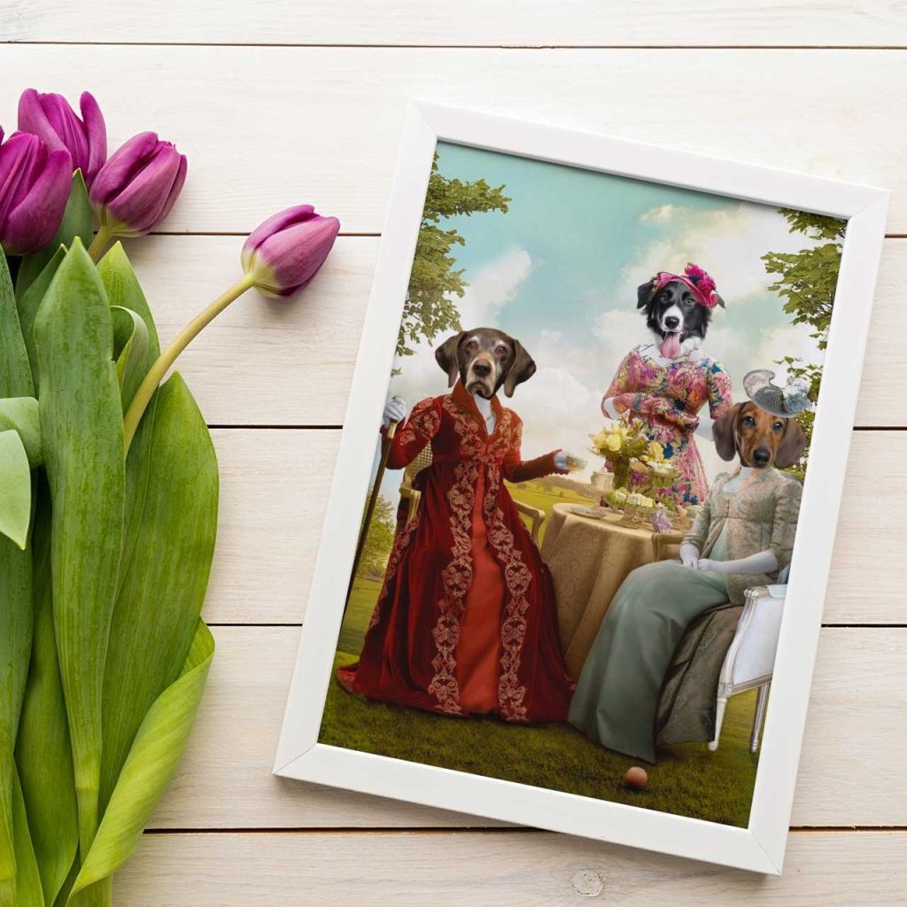 Pet Portraits | The Mothers (Bridgerton Inspired): Custom Pet Portrait | Paw & Glory