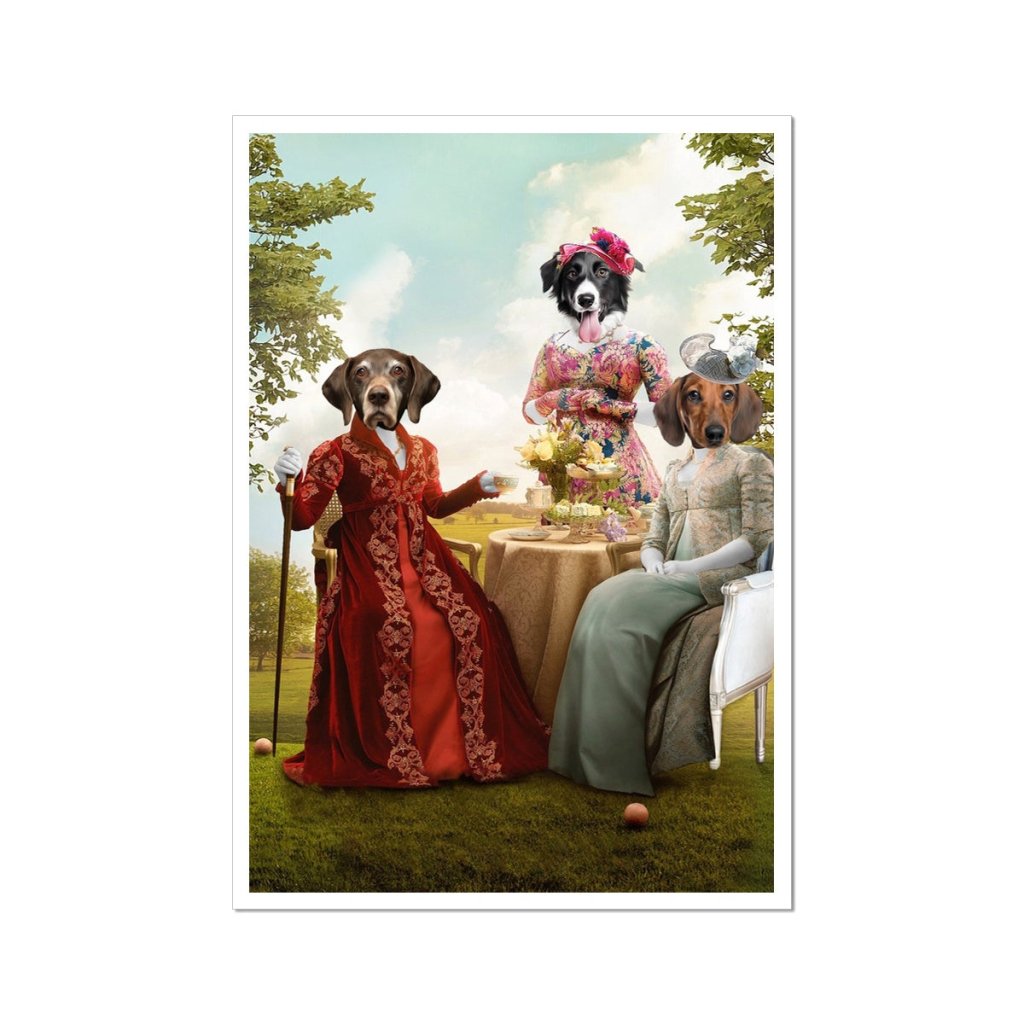 Pet Portraits | The Mothers (Bridgerton Inspired): Custom Pet Poster | Paw & Glory