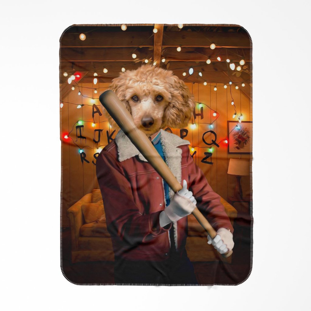 Pet Portraits | The Nancy (Stranger Things Inspired): Custom Pet Blanket | Paw & Glory