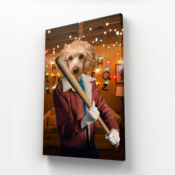 Retro 80s Sci-Fi Custom Pet Canvas | Custom Pet Portrait Canvas | Paw & Glory