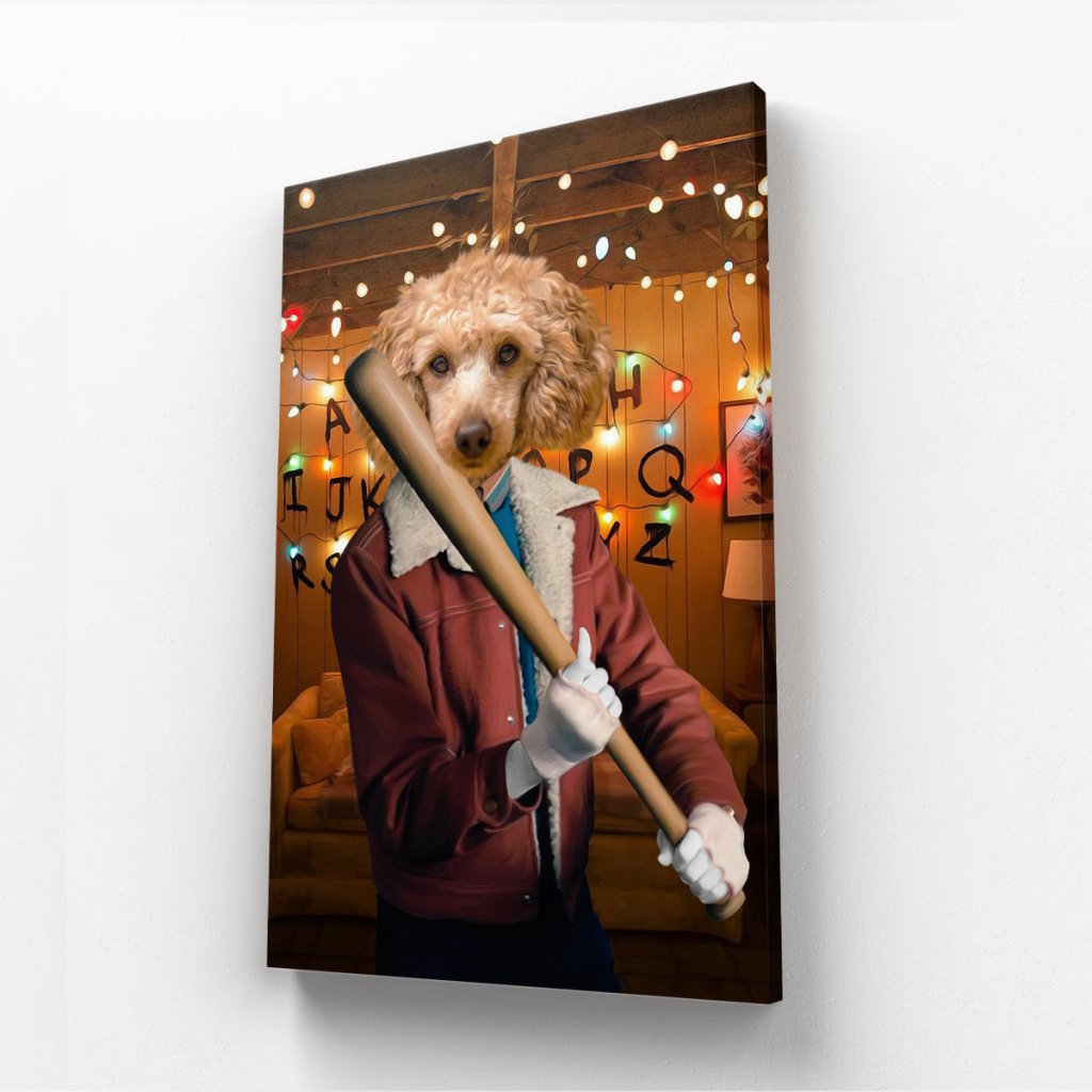 Pet Portraits | The Nancy (Stranger Things Inspired): Custom Pet Canvas | Paw & Glory