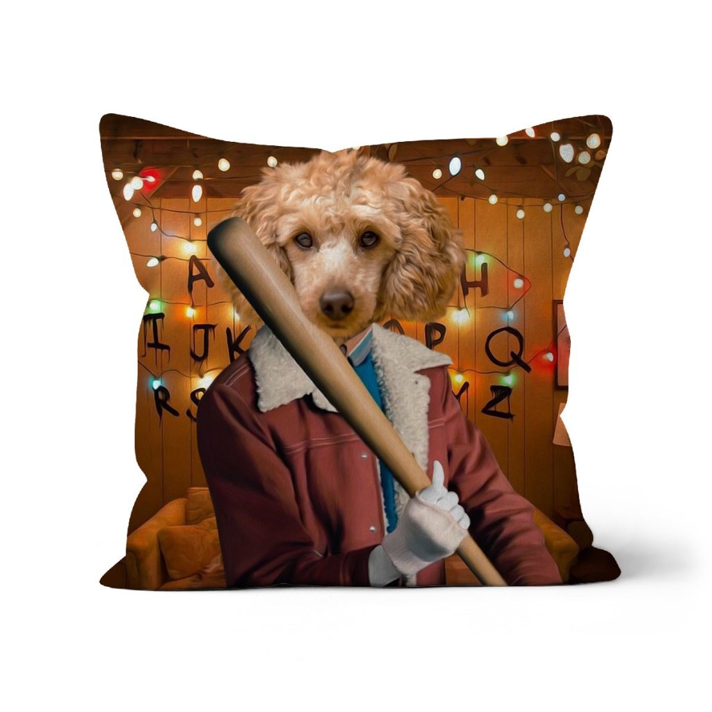 Pet Portraits | The Nancy (Stranger Things Inspired): Custom Pet Pillow | Paw & Glory