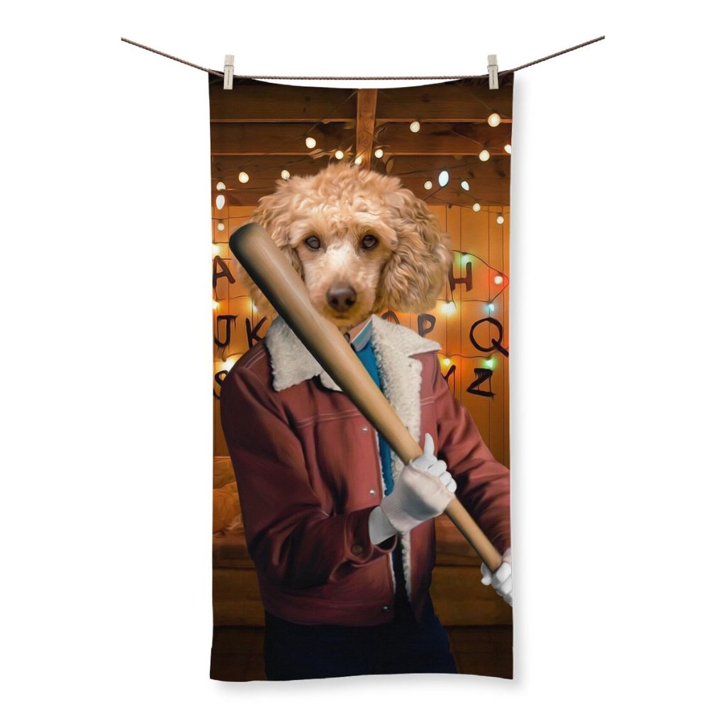 Pet Portraits | The Nancy (Stranger Things Inspired): Custom Pet Towel | Paw & Glory