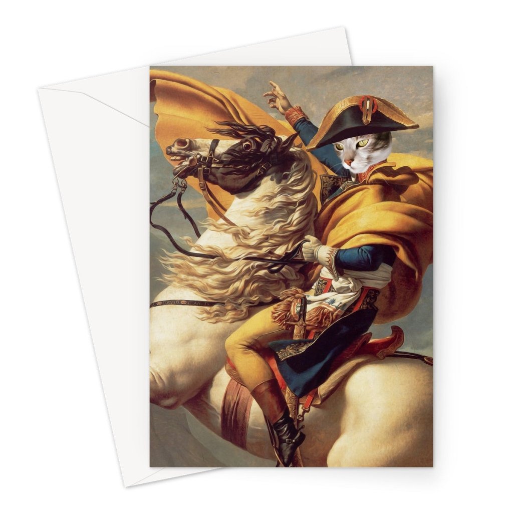 Pet Portraits | The Napoleon: Custom Pet Greeting Card | Paw & Glory
