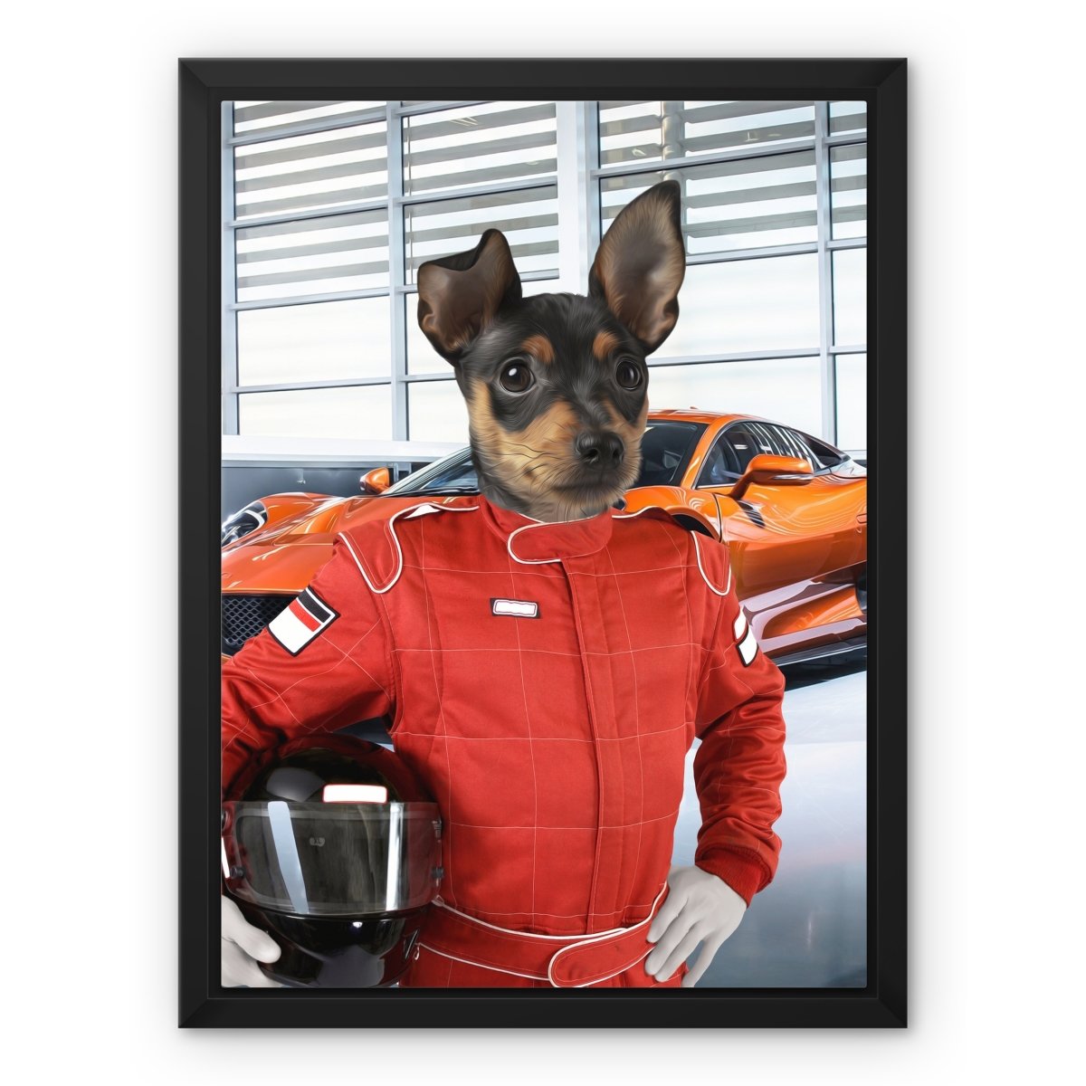 Pet Portraits | The Nascar Racer: Custom Pet Canvas | Paw & Glory