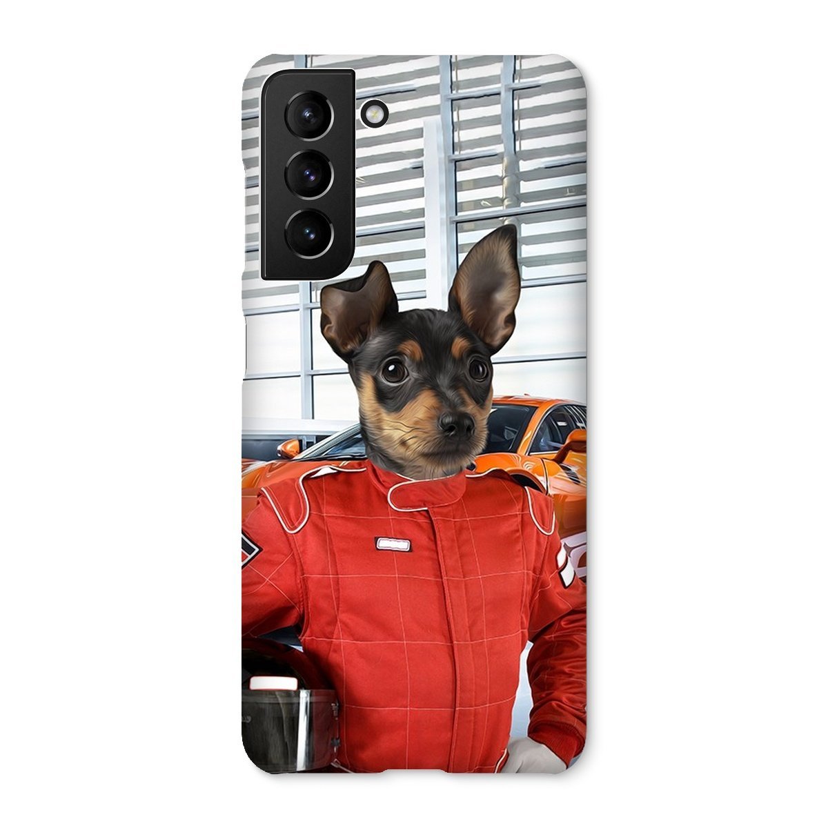 Pet Portraits | The Nascar Racer: Custom Pet Phone Case | Paw & Glory