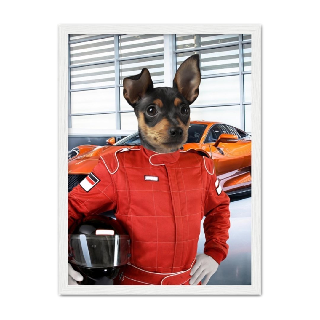 Pet Portraits | The Nascar Racer: Custom Pet Portrait | Paw & Glory