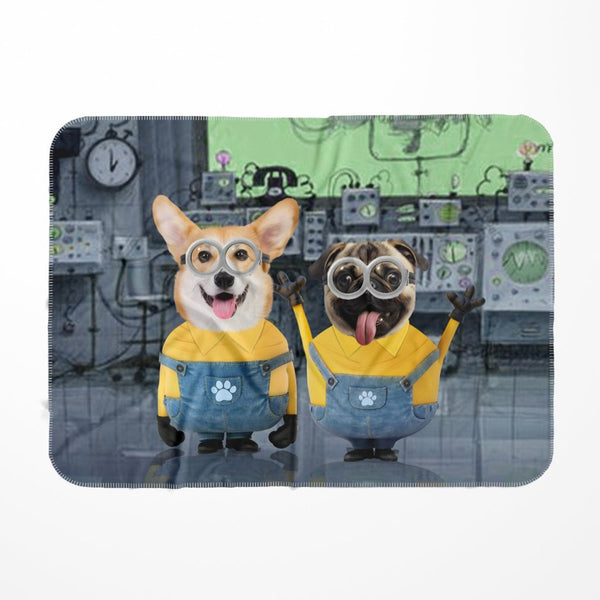 Cheeky Sidekick Duo Custom Pet Blanket | Personalized Pet Gift | Paw & Glory