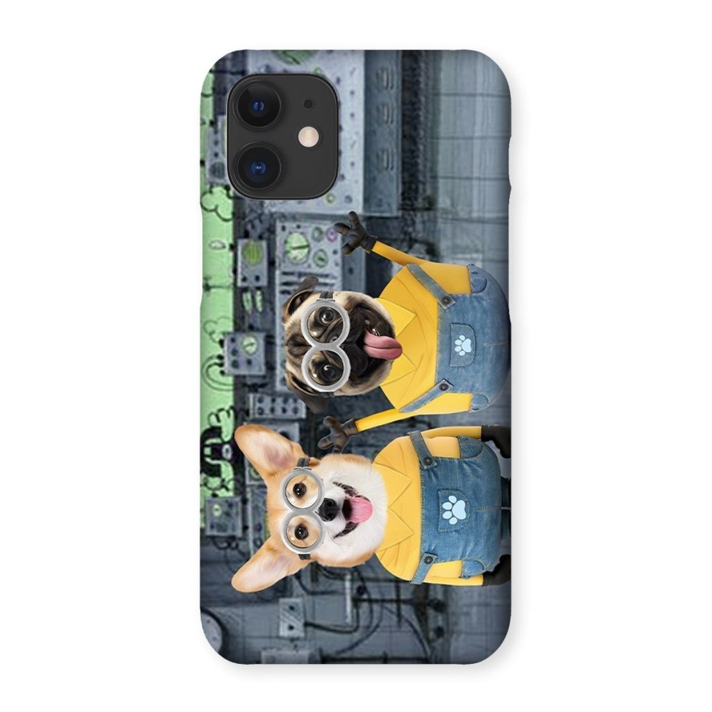 Pet Portraits | The Naughty Duo (Minions Inspired): Custom Pet Phone Case | Paw & Glory