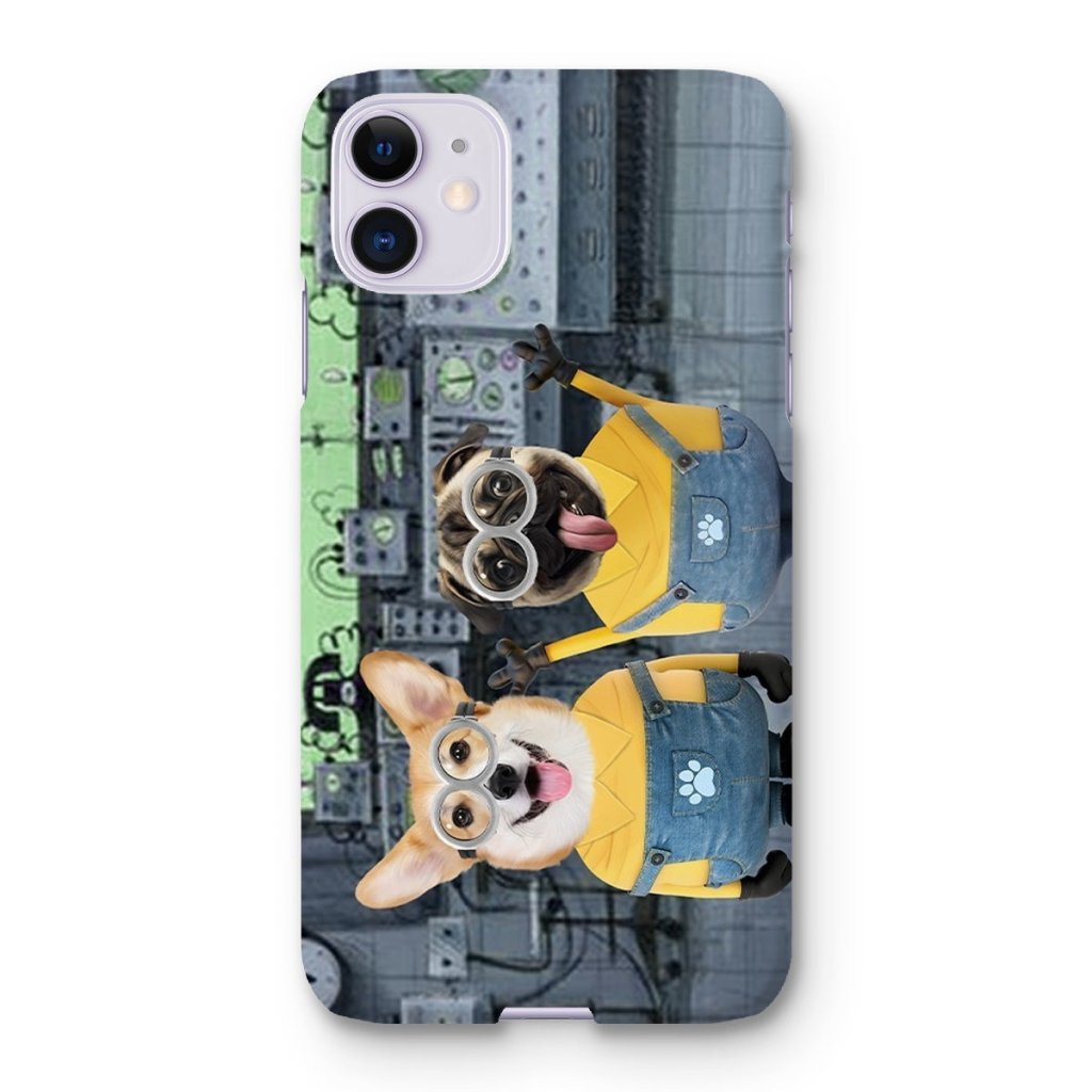 Pet Portraits | The Naughty Duo (Minions Inspired): Custom Pet Phone Case | Paw & Glory