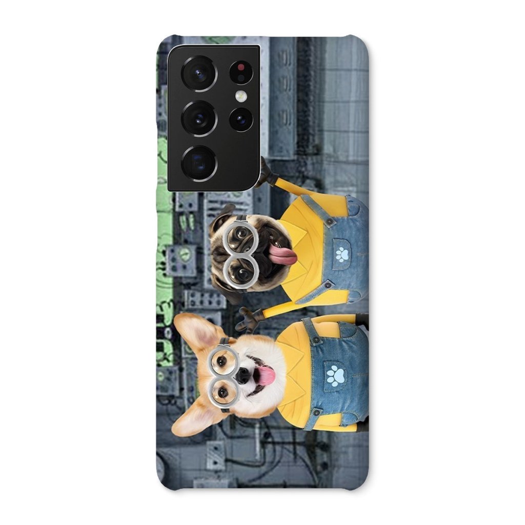 Pet Portraits | The Naughty Duo (Minions Inspired): Custom Pet Phone Case | Paw & Glory