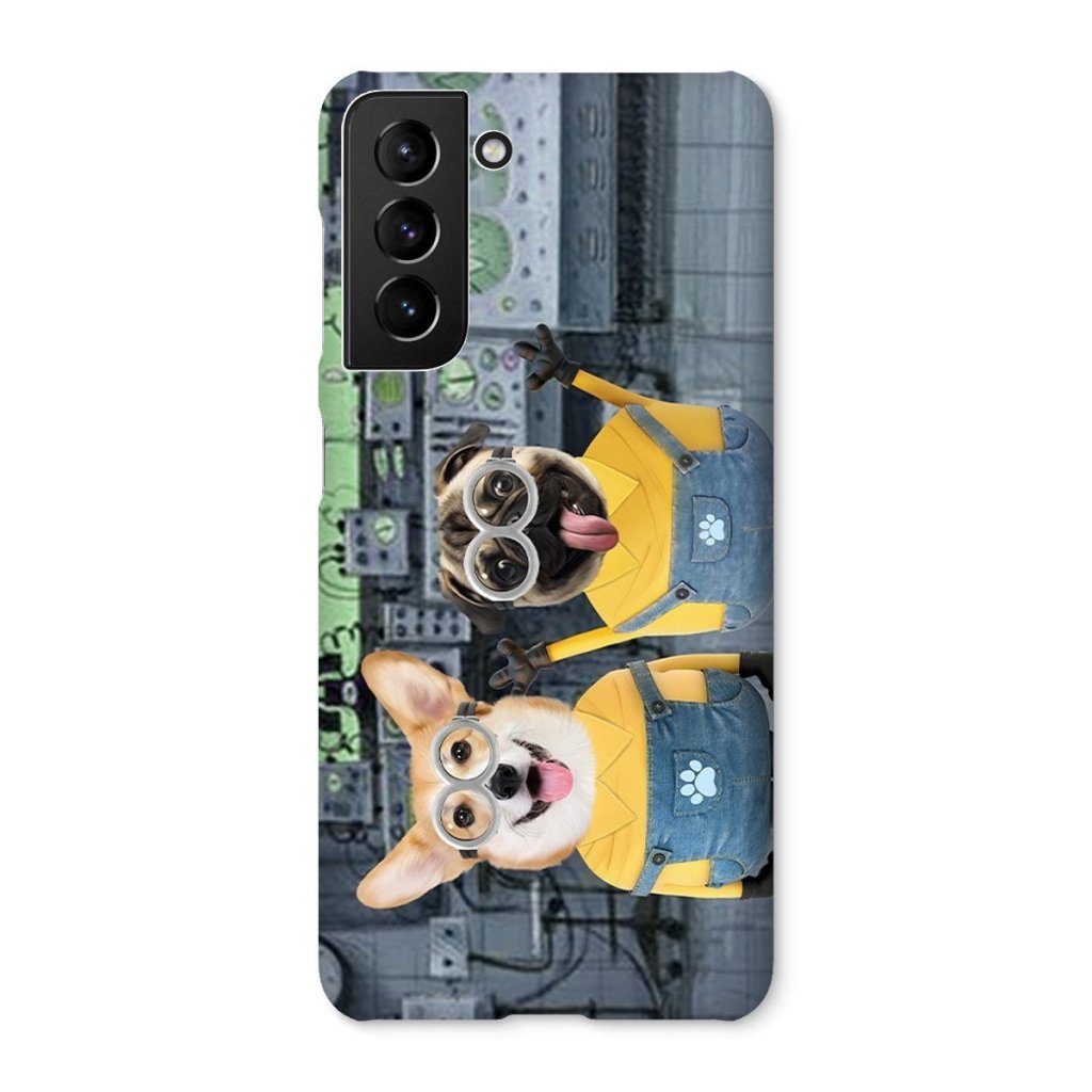 Pet Portraits | The Naughty Duo (Minions Inspired): Custom Pet Phone Case | Paw & Glory