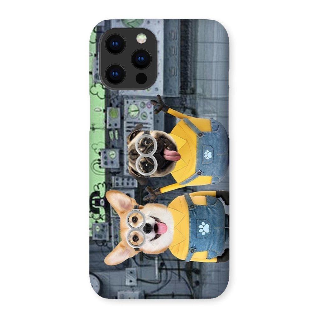 The Naughty Duo (Minions Inspired): Custom Pet Phone Case - Paw & Glory - Dog Portraits - Pet Portraits