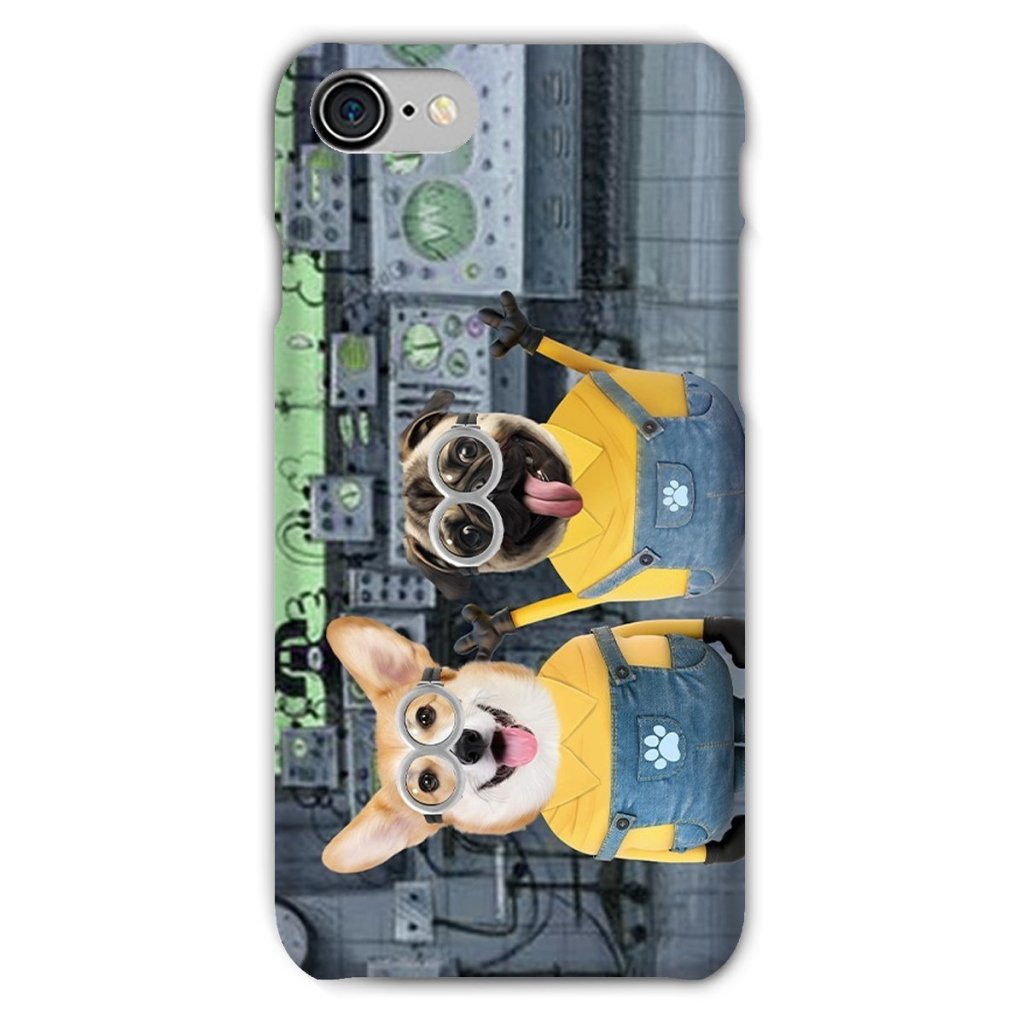 Pet Portraits | The Naughty Duo (Minions Inspired): Custom Pet Phone Case | Paw & Glory