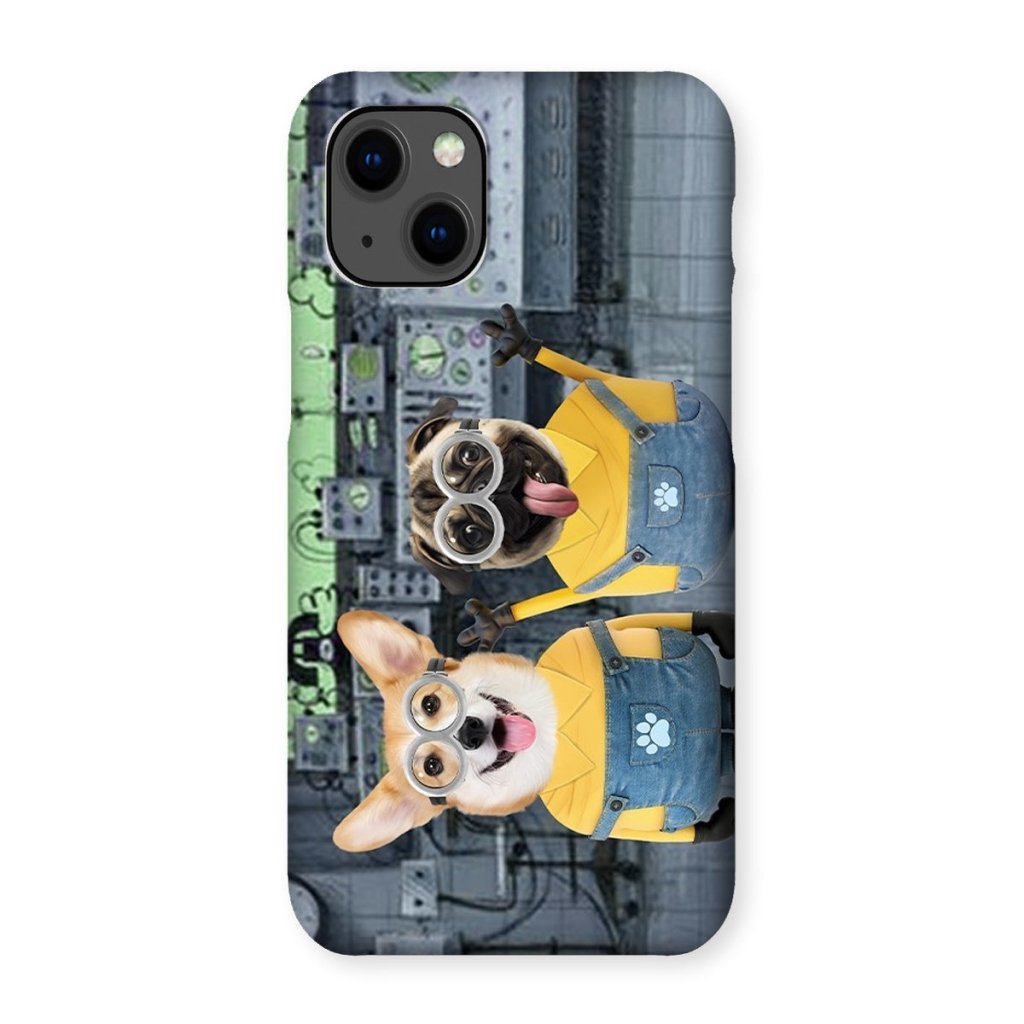 Pet Portraits | The Naughty Duo (Minions Inspired): Custom Pet Phone Case | Paw & Glory
