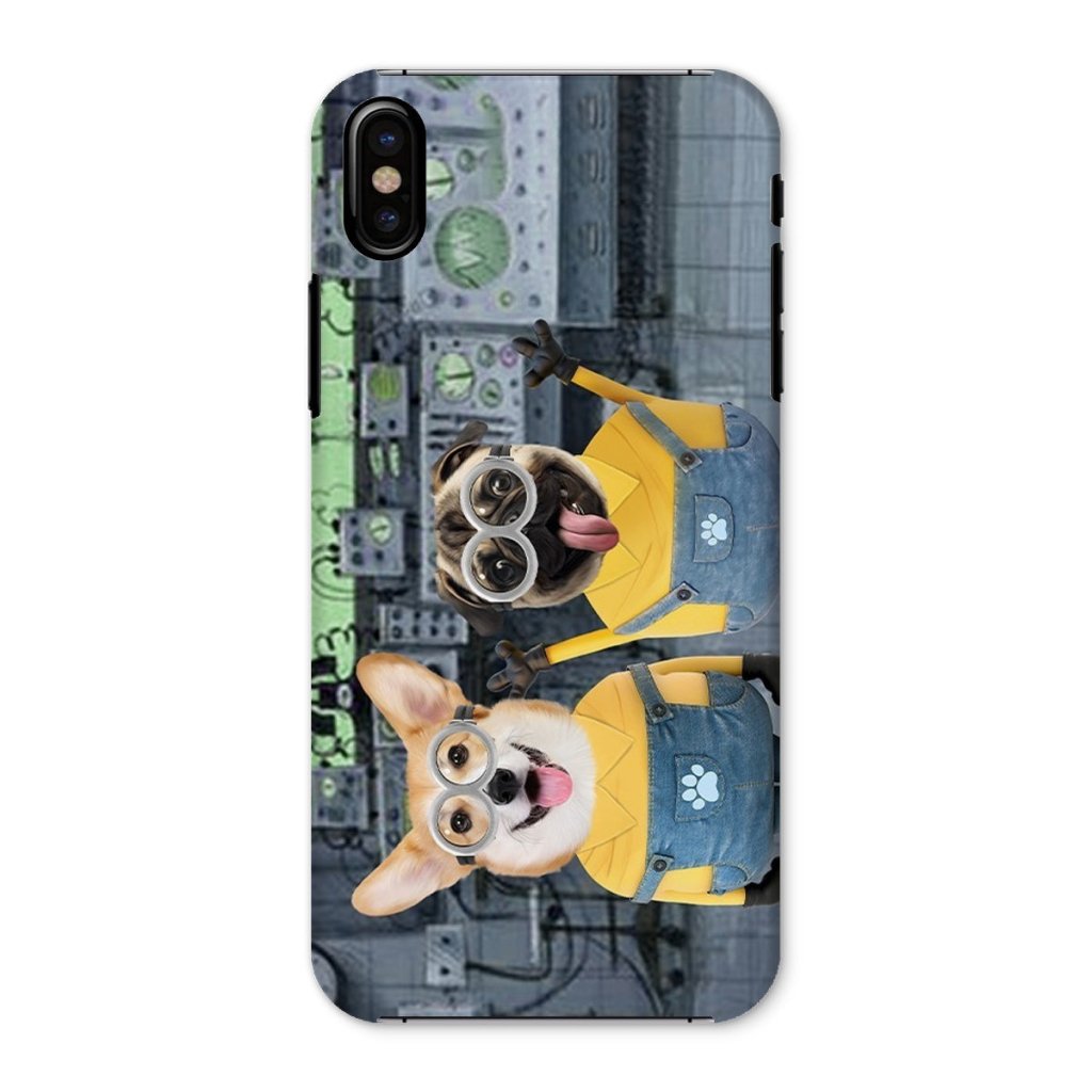 The Naughty Duo (Minions Inspired): Custom Pet Phone Case - Paw & Glory - Dog Portraits - Pet Portraits