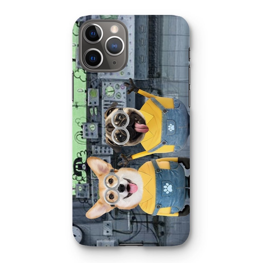 Pet Portraits | The Naughty Duo (Minions Inspired): Custom Pet Phone Case | Paw & Glory
