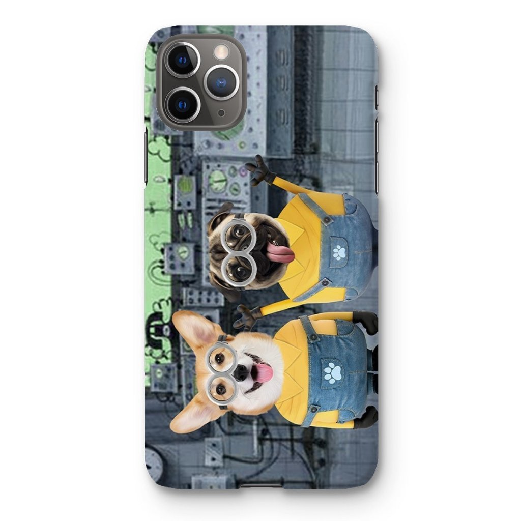 Pet Portraits | The Naughty Duo (Minions Inspired): Custom Pet Phone Case | Paw & Glory