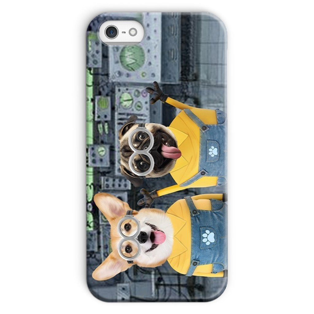 Pet Portraits | The Naughty Duo (Minions Inspired): Custom Pet Phone Case | Paw & Glory