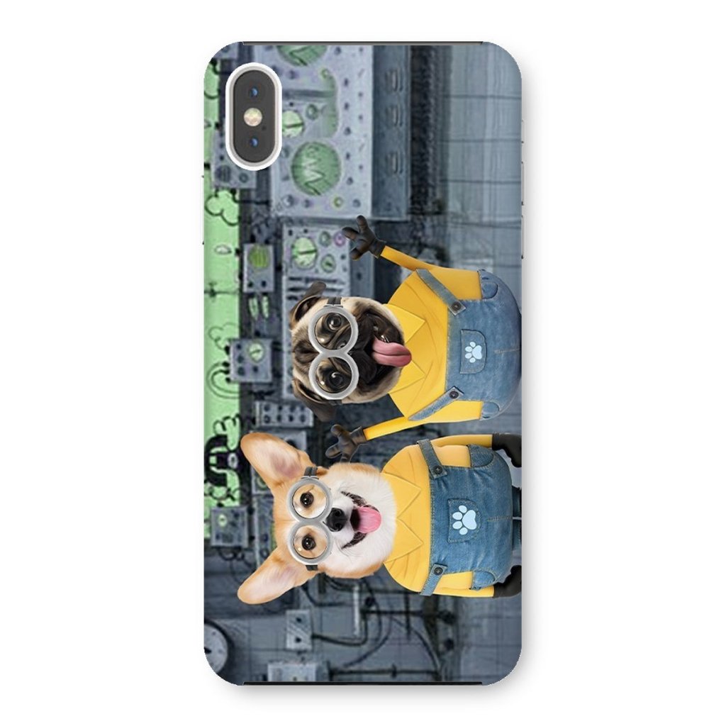 Pet Portraits | The Naughty Duo (Minions Inspired): Custom Pet Phone Case | Paw & Glory