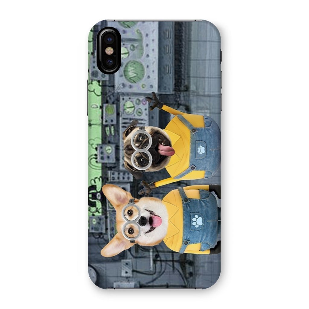 Pet Portraits | The Naughty Duo (Minions Inspired): Custom Pet Phone Case | Paw & Glory