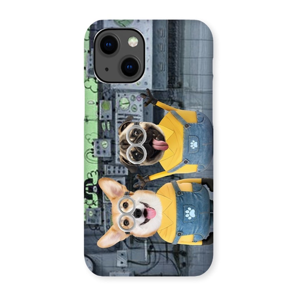 Pet Portraits | The Naughty Duo (Minions Inspired): Custom Pet Phone Case | Paw & Glory