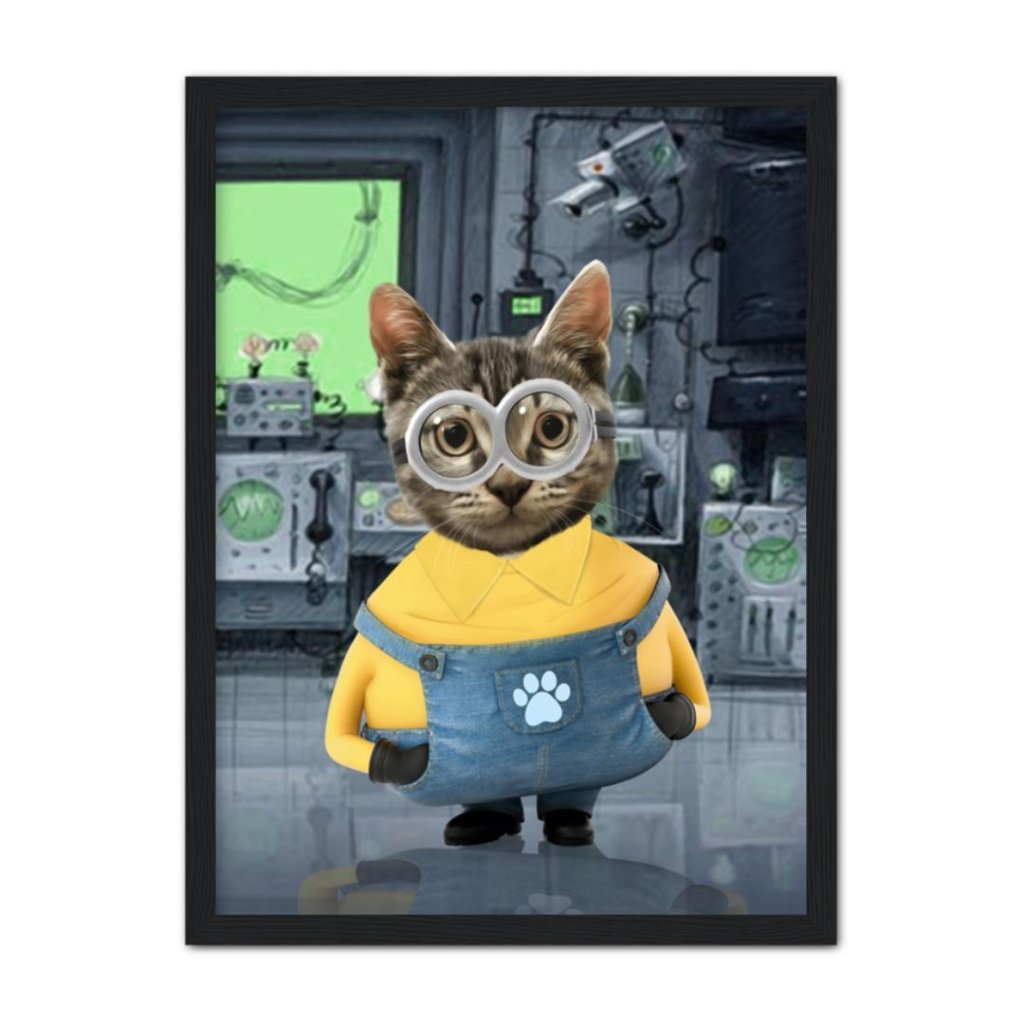 Pet Portraits | The Naughty One (Minions Inspired): Custom Pet Portrait | Paw & Glory
