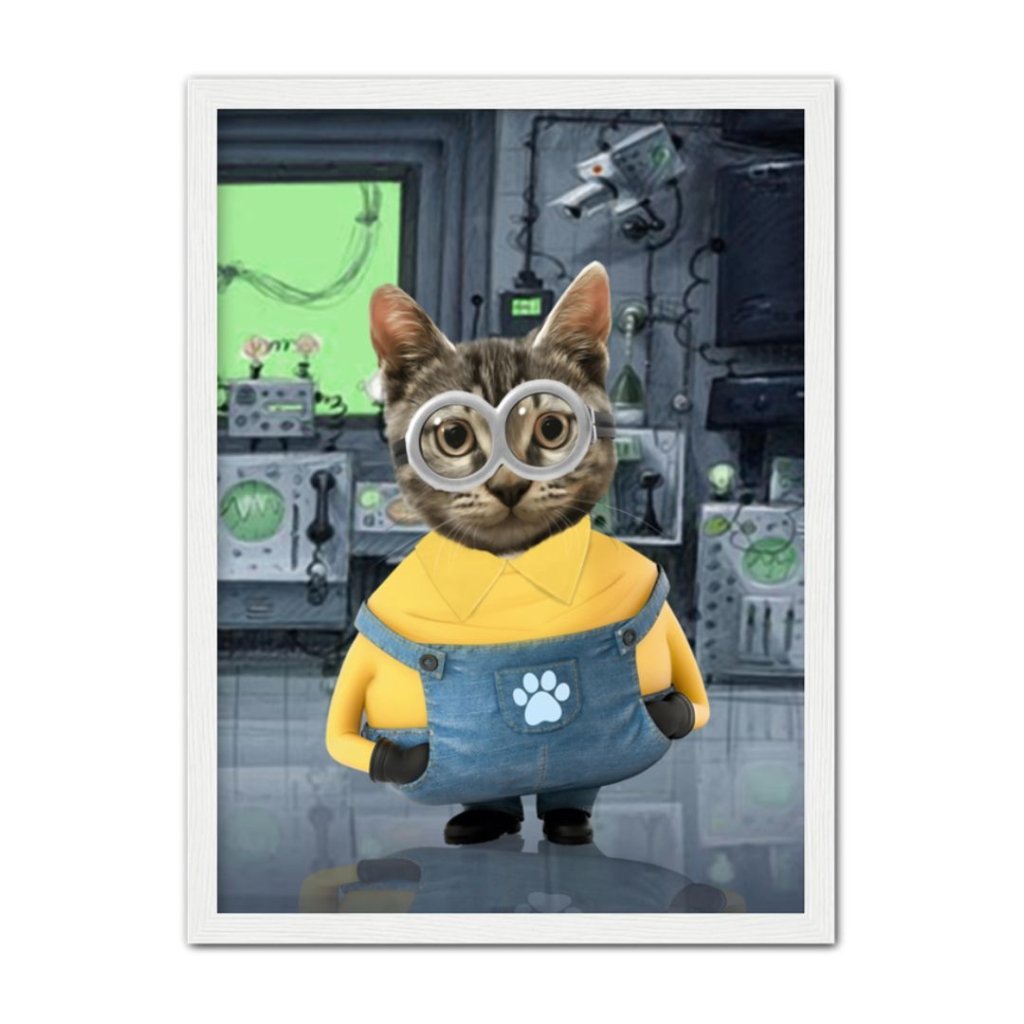 Pet Portraits | The Naughty One (Minions Inspired): Custom Pet Portrait | Paw & Glory