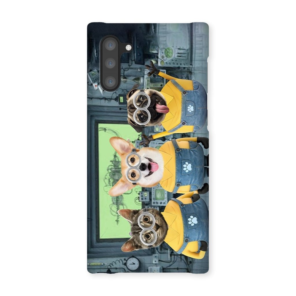 Pet Portraits | The Naughty Trio (Minions Inspired): Custom Pet Phone Case | Paw & Glory