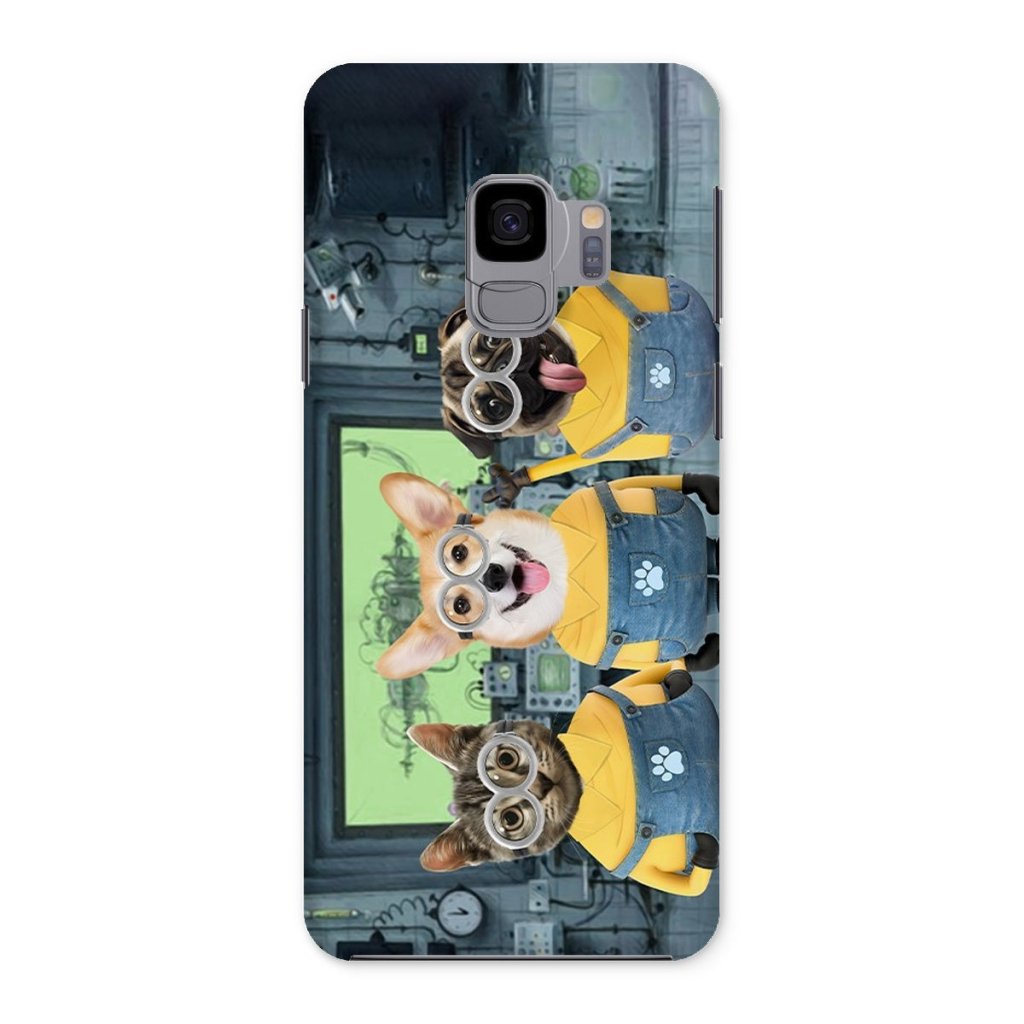 Pet Portraits | The Naughty Trio (Minions Inspired): Custom Pet Phone Case | Paw & Glory