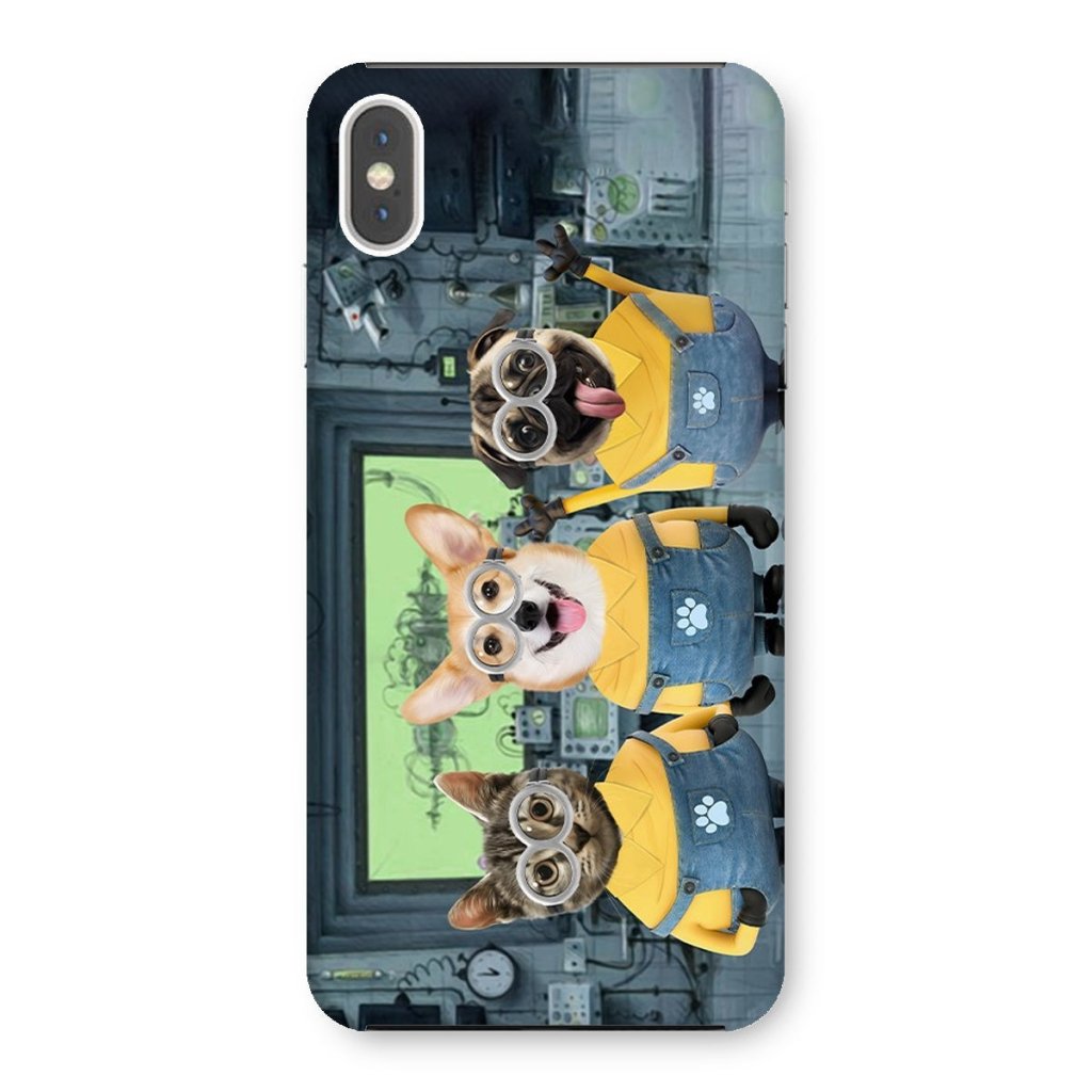 Pet Portraits | The Naughty Trio (Minions Inspired): Custom Pet Phone Case | Paw & Glory