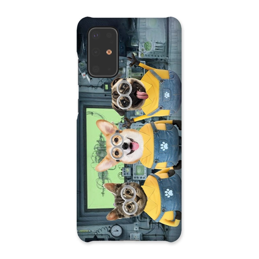 Pet Portraits | The Naughty Trio (Minions Inspired): Custom Pet Phone Case | Paw & Glory