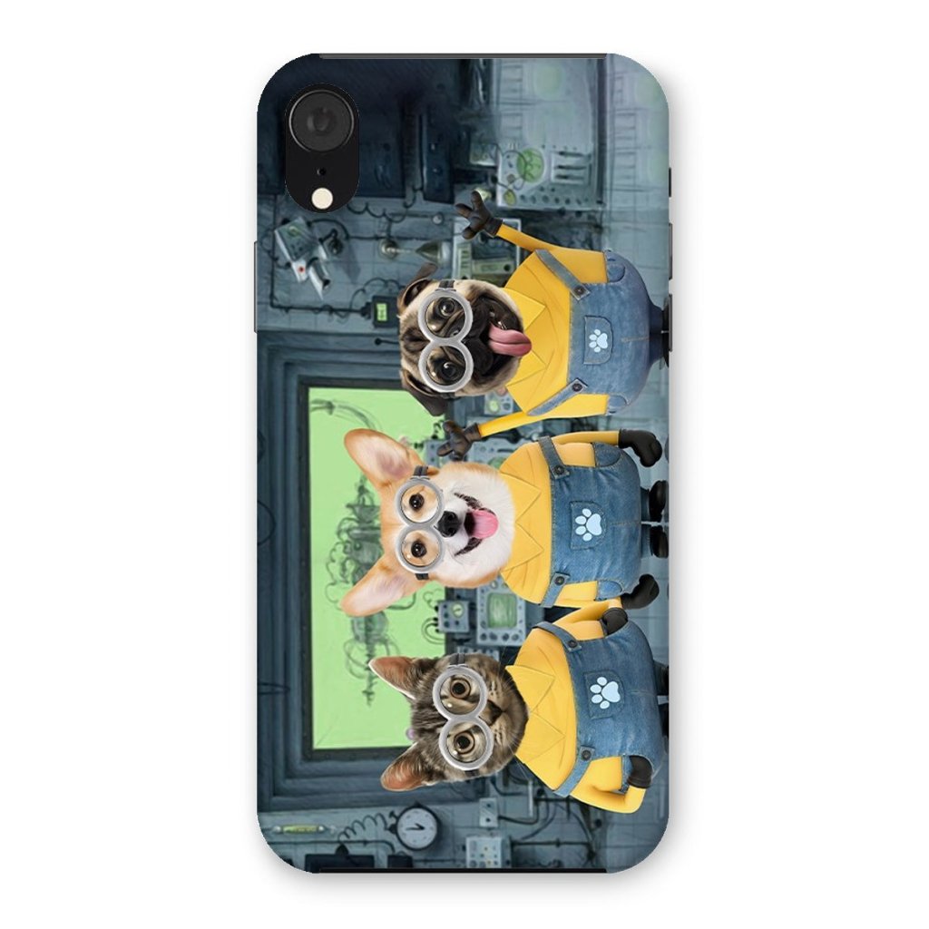 Pet Portraits | The Naughty Trio (Minions Inspired): Custom Pet Phone Case | Paw & Glory